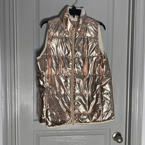Rose Gold Metallic vest size L